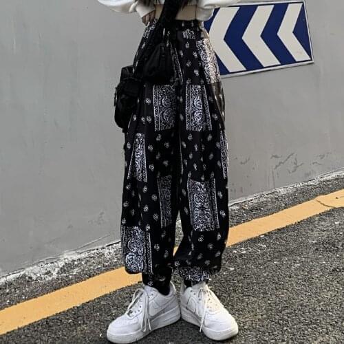 New Men Woman Hip Hop Streetwear Jogger Pants Printing 2021 Fashion Casual Joggers Sweatpants Black Elastic Waist Woman Trousers