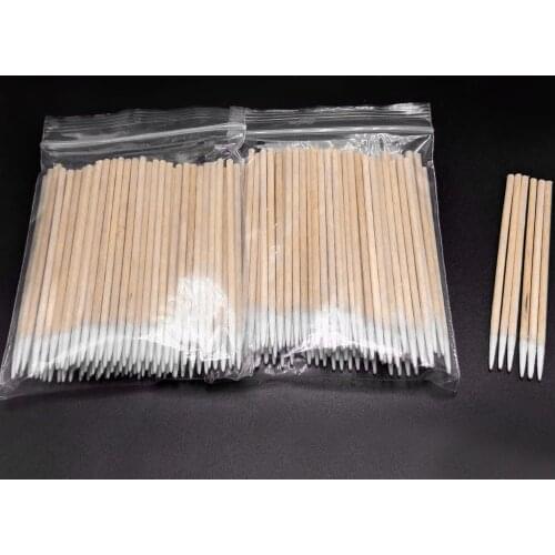 100/500pcs Wood Cotton Swab Cosmetics Permanent Makeup Health Medical Ear Jewelry Clean Cotton tip Sticks