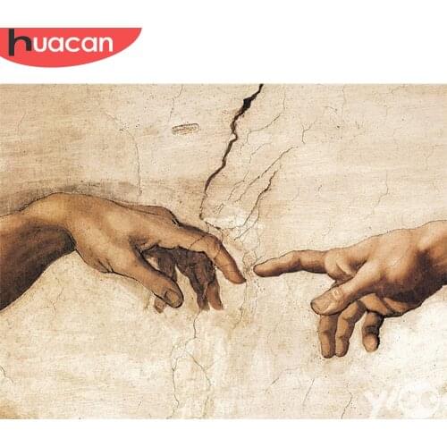 HUACAN Diamond Painting Full Round Square Portrait 5d Diy Diamond Embroidery Sale Hand Rhinestones Mosaic Wall Art