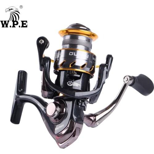 W.P.E GK Series Spinning Reel 2000 3000 4000 5000 Carp fishing reel Freshwater 10+1 Ball Bearings Metal body Fishing Tackle