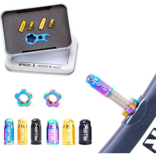 Titanium Alloy Bicycle Valve Cap Nut Wrench French American Dust Cover Accessories Road Bike Bikes Cycling