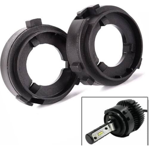 2Pcs/set Durable LED H7 Bulb Holder Adapter Kit Headlights Bulbs Base Holders Adapters for VW Golf 6