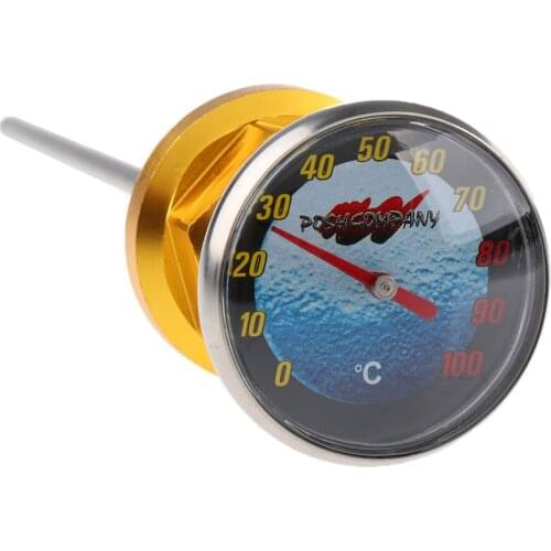 Motorcycle Parts Oil Tank Temperature Gauge Aluminum For Dirt Pit Bike ATV