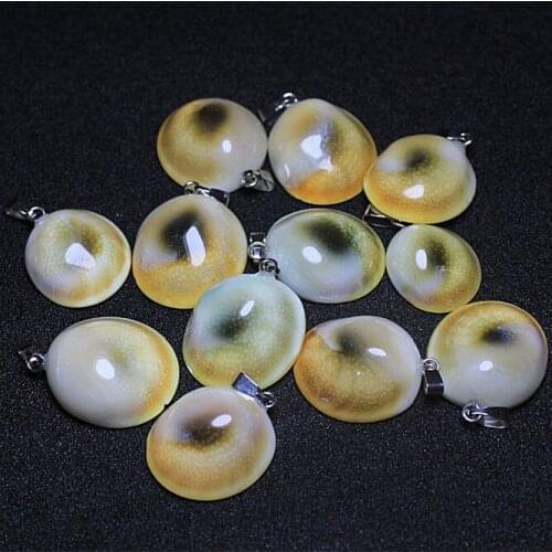 12 PCS Wholesale Multi style Boxed Irregular Shells pendants Natural Stone Charms Pendant Fit DIY Necklaces For Jewelry Making