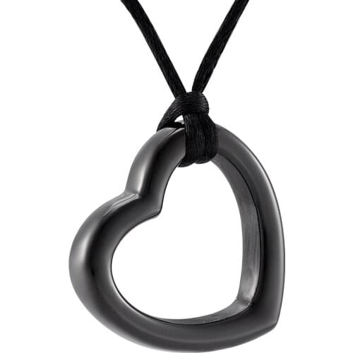 Hollow Heart Jewelry for Ashes Stainless Steel Keepsake Memorial Urn Necklace for Ashes Pet/Human Pendant Locket for Men Women