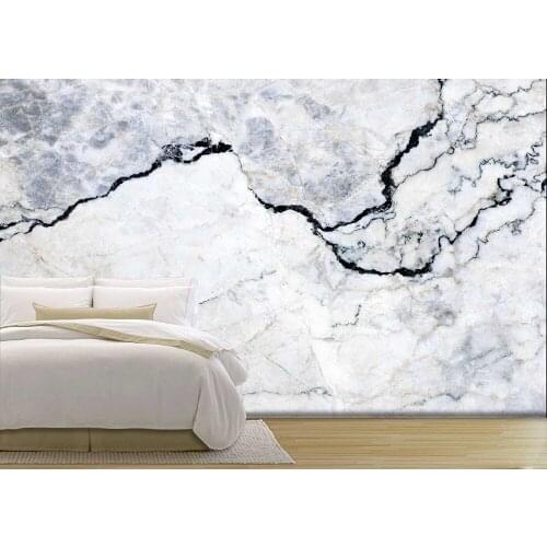 Custom Hot 3D Photo Wallpaper Wall Art Wallpaper Marble Wall Sticker Vinyl Waterproof Wallpaper Home Decor