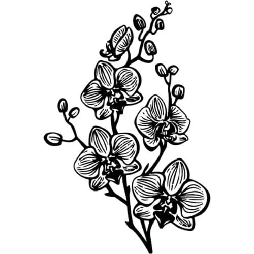 6*9 Vintage Butterfly orchid Craft Transparent Silicone Stamp for Scrapbooking DIY Photo album Decorative Clear Stamp Sheet