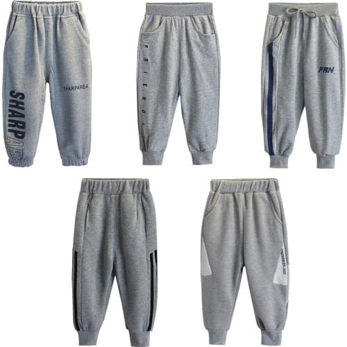 Sports Pants for Boys Striped Cotton Leggings Casual Track Clothes for Teens Leggings Oversize Trousers Autumn Spring Joggers