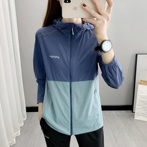 Sun Protection Windbreaker Jackets Women Men Oversize Outdoor Running Sports Hiking Quick Dry Waterproof Coat Thin Casual Tops