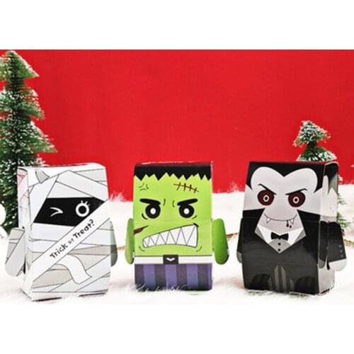 Funny Candy Box Chocolates Packaging Boxes Bag Halloween Trick or Treat Kids Gift Pumpki Bat Party Decoration Supplies