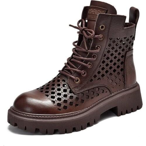 New Luxury Chelsea Breathable Boots Women Summer Ankle Boots Platform Ankle Boots Brand Designer Basket Femme Zapatillas Mujer