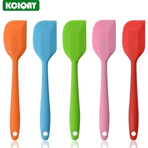 1Pcs Food Grade Non Stick Butter Cooking Silicone Spatula Heat Resistant Cookie Cake Pastry Scraper Kitchen Cake Baking Tools