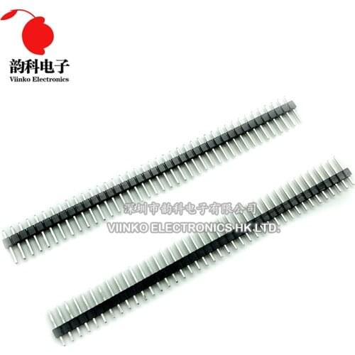 10pcs 40 Pin 1x40 2.54mm Single Row Male 2.54 Breakable Pin Header Connector Strip