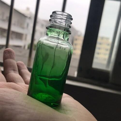 15ml/0.5 Oz Empty Clear Glass Bottle with Normal Black Cap for E Liquid E-cig Essential Oil Carrier Perfume green glass bottles
