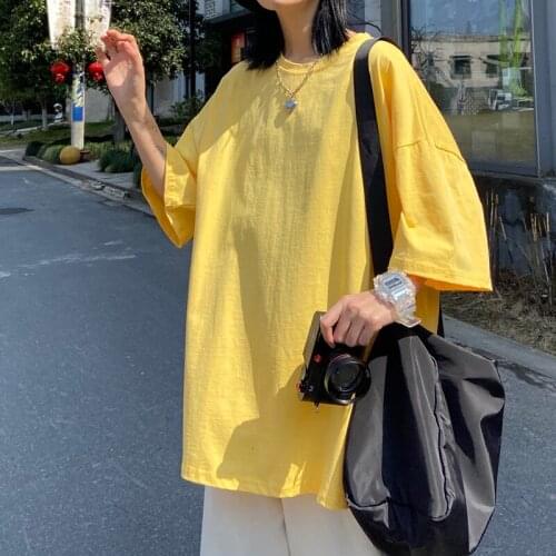 2021 Summer Mens Loose Short Sleeve T-shirt Solid Color Fashion Trend T Shirts Multicolor Clothes Round Neck Tshirts S-5XL