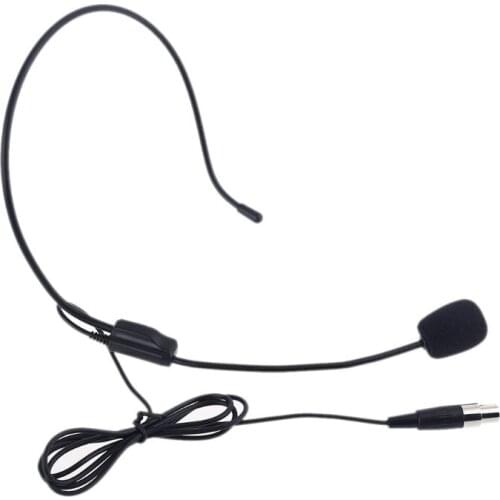 XLR 3 Pin Microphone Head Wear Guide Condenser Mic For Loudspeaker Tour Guide