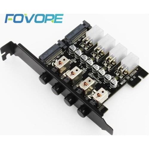 4 ports Management and Control System of Hard Disk Power Supply Switch HUB HDD SSD Power Protection Controller