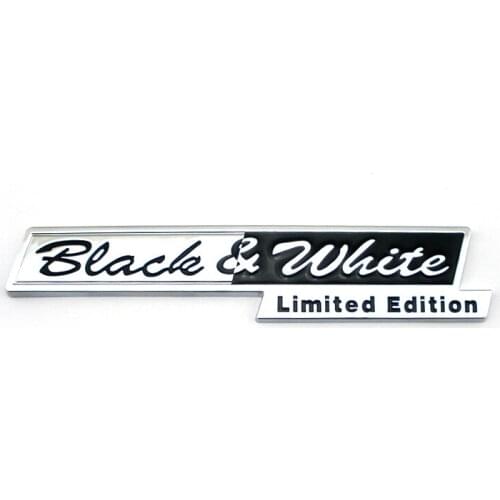 Black & white Limited Edition 3D Car Sticker Emblem Badge Logo For Land Rover