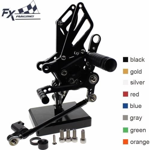 CNC Adjustable Motorcycle Rear Set Footrest Footpeg Rearset Pedal For Aprilia RSV4 RSV4RF RSV 4 2009-2016 2015 2014 2013 2012