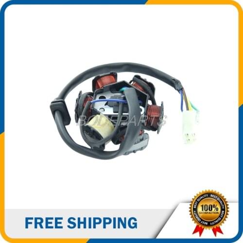 Motorcycle Motor Parts 50cc-125cc Stator Coils 6 Poles For Upper Or Downside 50cc-125cc Electric Start Engine Free Shipping