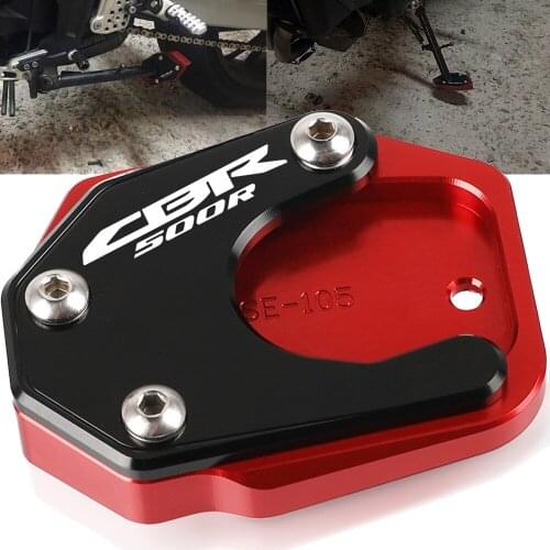 FOR HONDA CBR500R 2013 2014 2015 2016 2017 2018 2019 2020 2021 Foot Side Stand Pad Plate Kickstand Enlarger Support Extension
