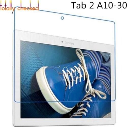 For Lenovo Tab2 Tab 2 A10 30 A10-30 X30F TB2-X30F X103F 10.1" Tablet + Dust Stickers 9H Tempered Glass Screen Protector Film