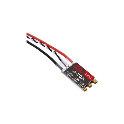 Motive-RC XR-20A 20A Micro DSHOT600 BLHeli_S Brushless ESC 4.5g 2-4S Lipo Input For RC Quadcopter Racing