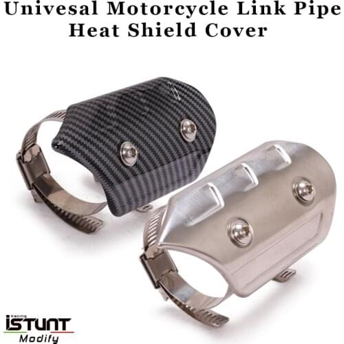 Motorcycle Exhaust Muffler Link Pipe Protector Heat Shield Cover Guard Anti-scalding cover Adjustable width
