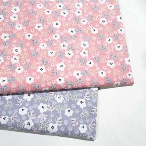 New Printed Flower Baby Cotton Quilting Fabric by meter for DIY Sewing Bed Sheet Dress making cotton patchwork fabric