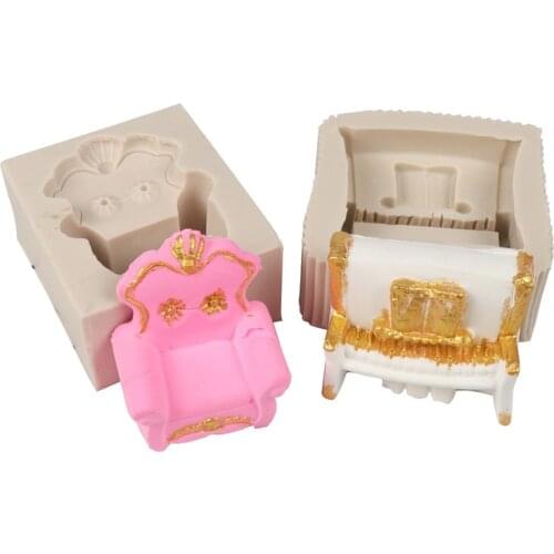 Creative Sofa Chair Piano Silicone Molds Cake Decorating Tool DIY Fondant Cake Chocolate Candy Gumpaste Mold Kitchen Baking Mold