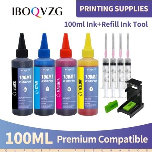 IBOQVZG Printer Ink Refill kit For HP for Canon For Epson For Brother Inkjet Cartridge Ciss tank Universal 100ml Bottle Dye Ink