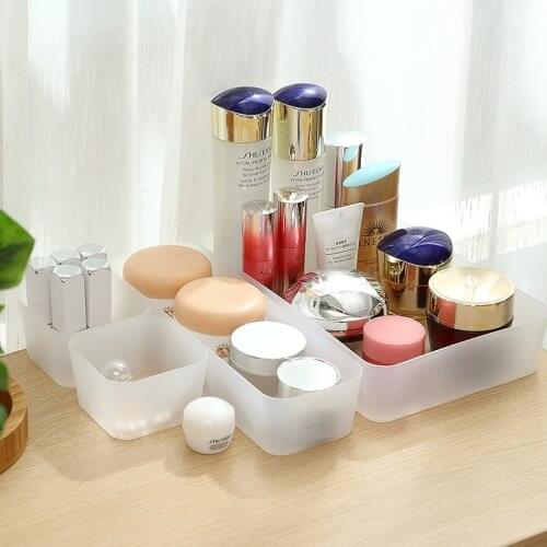 Desktop Sundries Storage Box Makeup Organizer For Cosmetic Make Up Brush Storage Case Home Office Bathroom Storage Box
