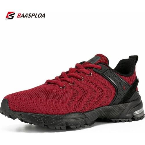 Baasploa women new Non-slip shock absorption sneakers fashion outdoor hiking shoes breathable tenis shoes female running shoes