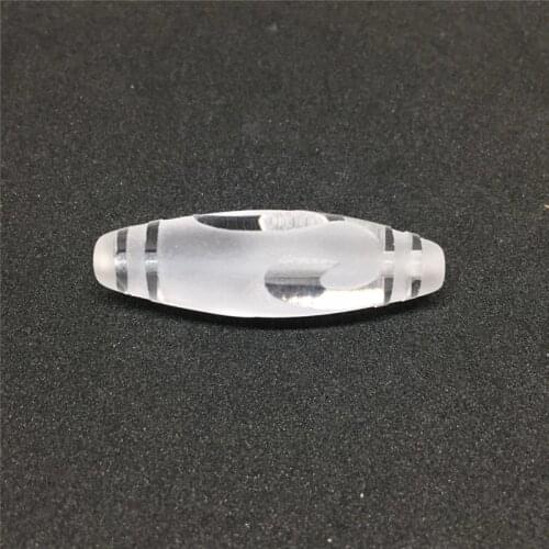 Special Pure Tibetan Crystal White Dzi Ruyi patterns High quality