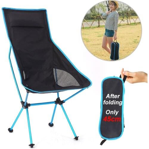 Portable Ultralight Folding Chair Superhar Camping Beach Chair High Load Aluminiu Fishing Hiking Picnic BBQ Seat Outdo