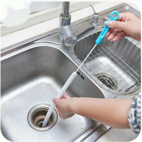 Durable Flexible Sink Overflow Drain Unblocker Clean Brush Cleaner Kitchen Tool Household Cleaning Brushe Free Shipping hot