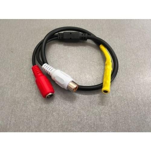 Mini Adjustable Microphone with Cable for CCTV Surveillance