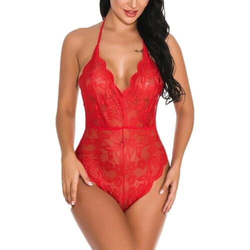 S-3XL Womens Underwear Porno Backless Teddies Sexy See Through Lace Bodysuit Intimate Temptation Sexy Lingerie Female Body
