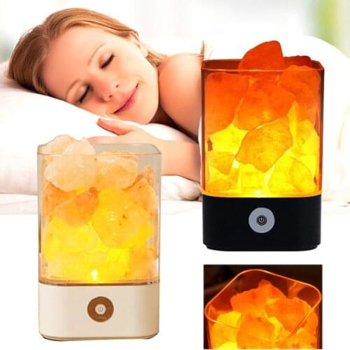 Bedroom Deep Sleeping Yoga Fitness Relaxing USB Natural Himalayan Salt Lamp