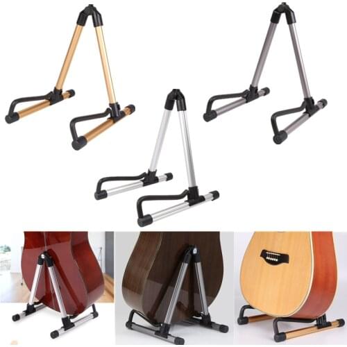 Electric Guitar Rack Stand Holder Folding A-Frame for Acoustic Guitar protect Classical Guitars Bass Ukulele Floor Stand Holder