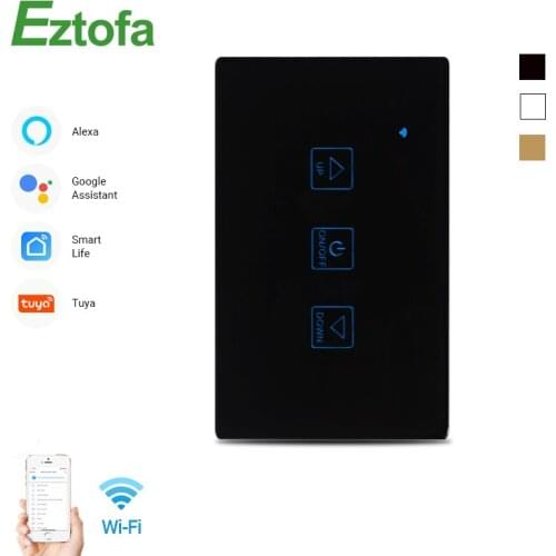 LED Dimmer Switch US Standard Wifi Smart Touch Deluxe Crystal Panel Tuay App Remote Control Wireless Smart Home Switch