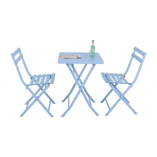 Outdoor Table and Chair Set Folding Balcony Small Table and Chairs Casual Outdoor Courtyard Indoor Coffee Table Anti-corrosion