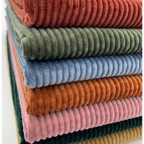 High grade Super soft 9 colors Optional Corduroy fabric handwork sewing blanket toys material Antipilling fabric 50x148cm