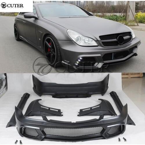 W219 CLS500 FRP front bumper rear bumper side skirts fenders exhaust pipes For Mercedes-Benz W219 WALD style 04-11