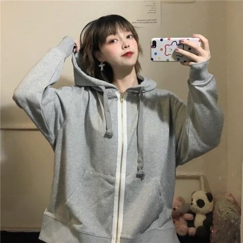 Women Trendy Hooded Sweatshirts Thicker Plus Velvet Warm Soft Fleece Simple Hoodies Female All-match Pockets Leisure Pullovers