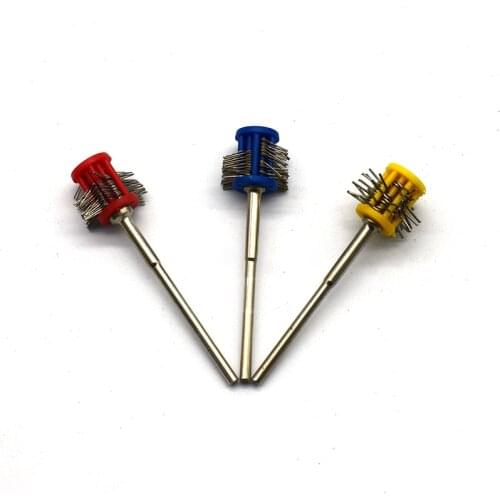 1PC Mounted Matt Wire Brush 0.2/0.3/0.45MM Wire Maximat Pro-Texturning Brushes Jewelry Tools with 2.35MM Shank