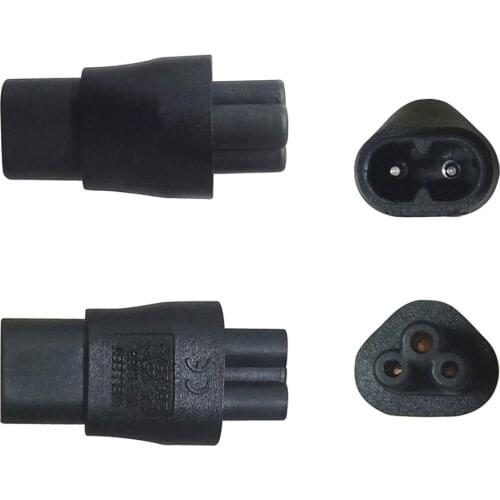 1 X IEC320 C5 To C8 90 Degree Power Supply Extension, Angled