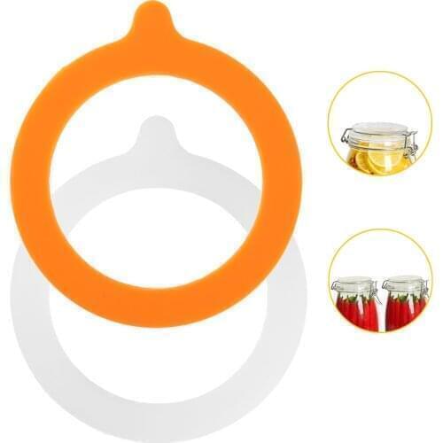10 Mason Jar Lids Gaskets Leak-proof Silicone Gaskets Food Storege Jars Replacement For Regular Mouth Canning Jar Lid Seal Rings
