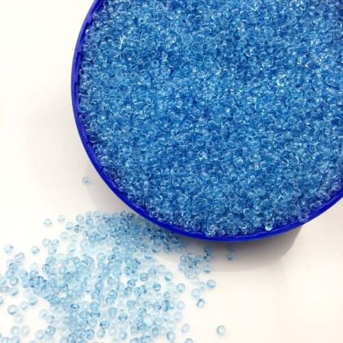 16g 1000pcs 2mm 12/0 Blue Transparent Round Loose Spacer Beads Cezch Glass Seed Beads Handmade Jewelry Making DIY Garment Bead