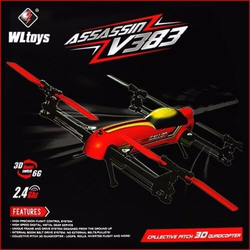 69 X51 X14 CM 100% Original WLtoys V383 profession drone 500 Electric 3D 6CH RC Quadcopter With Brushless Motor Stunt Drone